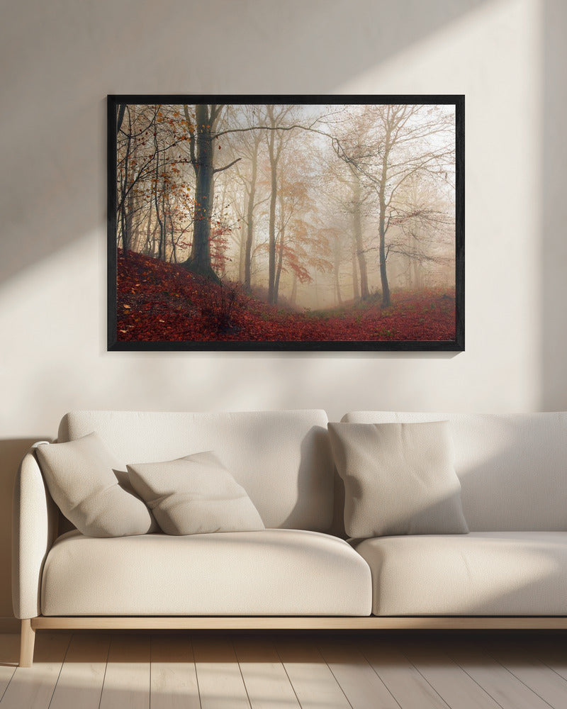 Warten auf den Hirsch. | Leinwand