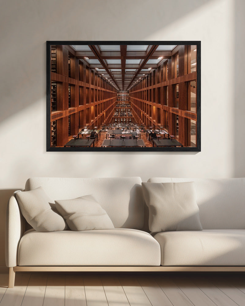 Bibliothek in Berlin. | Leinwand