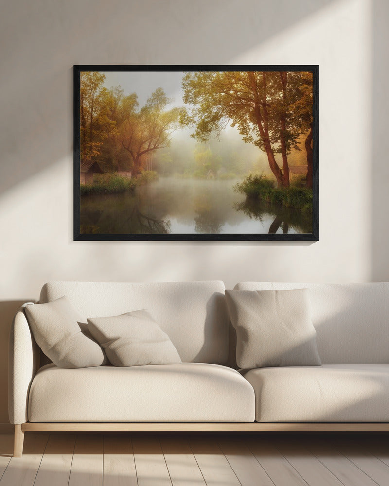 Nebliger Herbst | Leinwand
