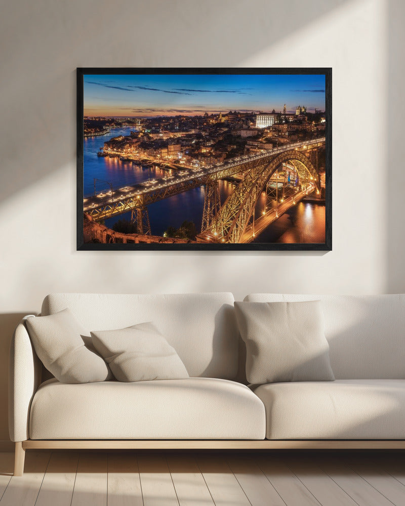 Portugal - Porto Blue Hour | Leinwand