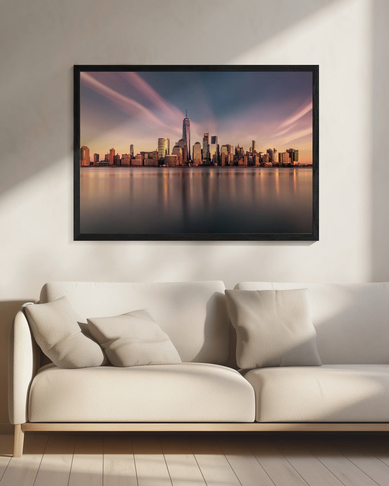 Goldenes Manhattan | Leinwand