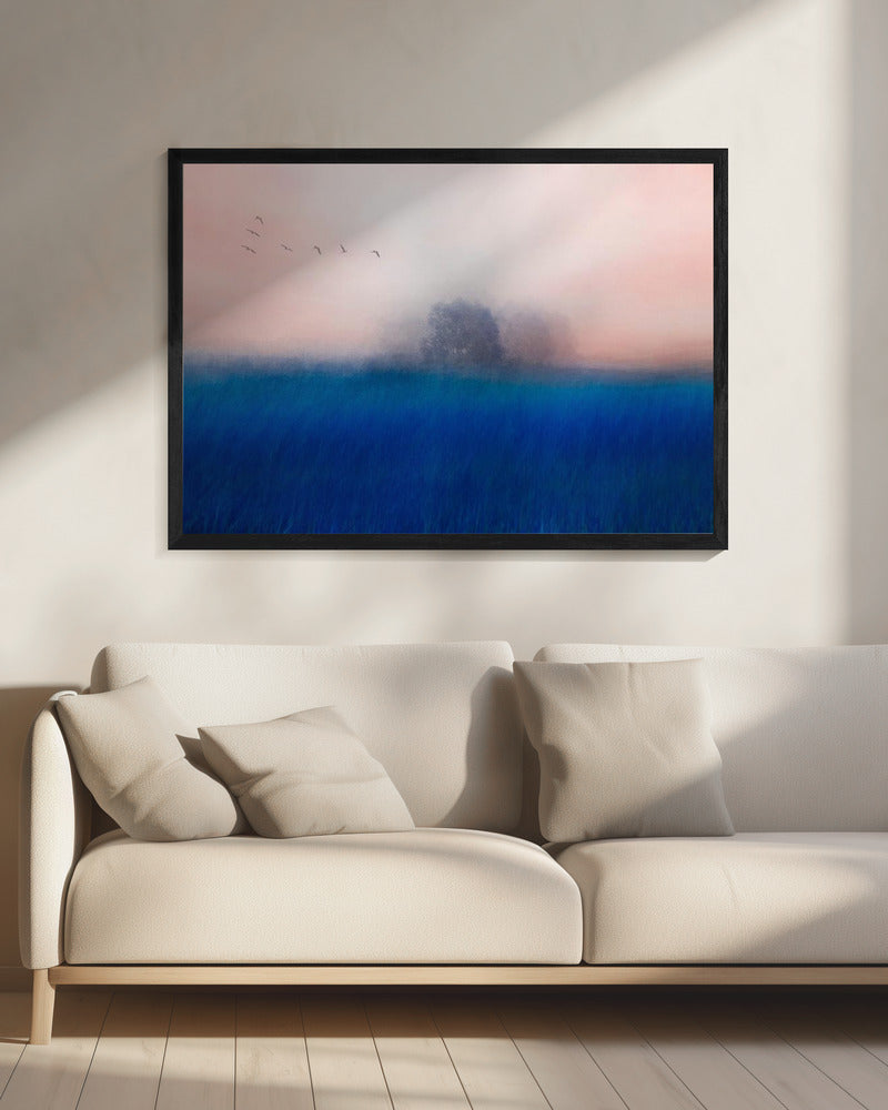Der Baum auf dem Blau | Leinwand