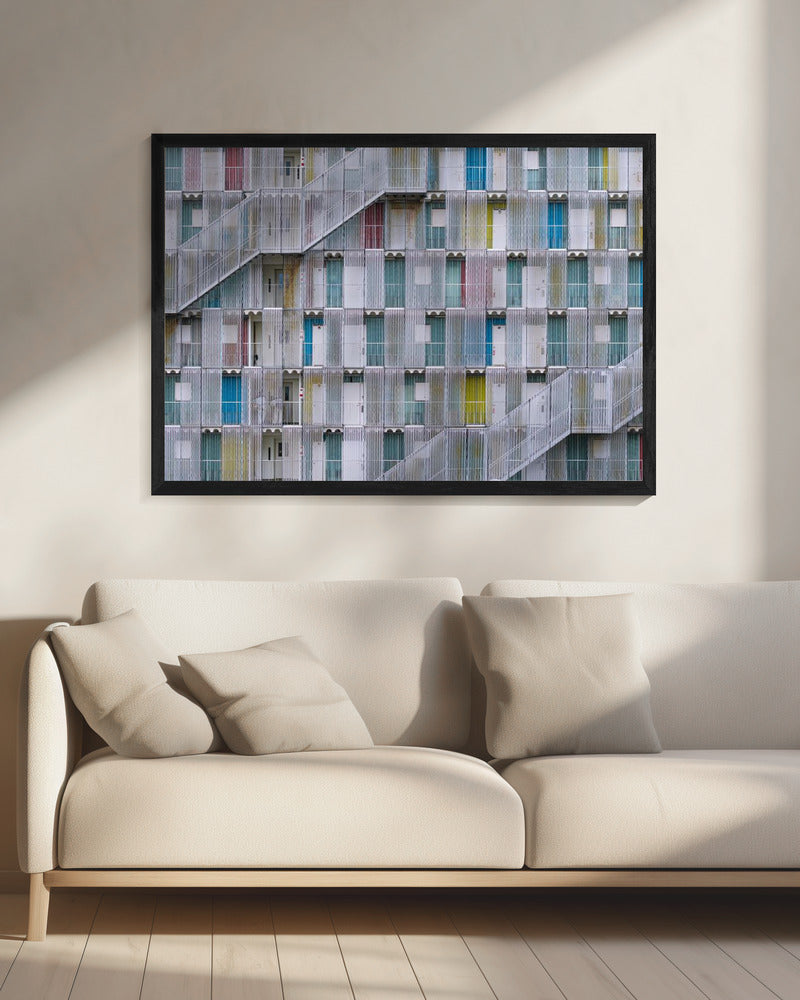 Pastellfarbene Türen | Leinwand