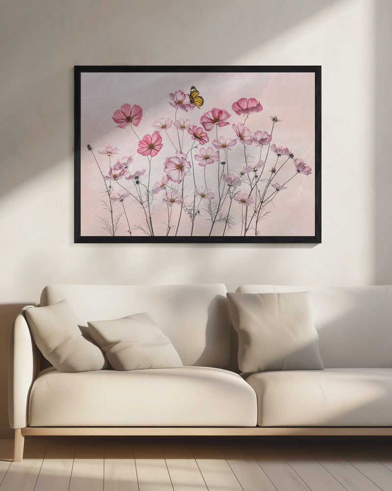 Kosmos und Schmetterling | Leinwand
