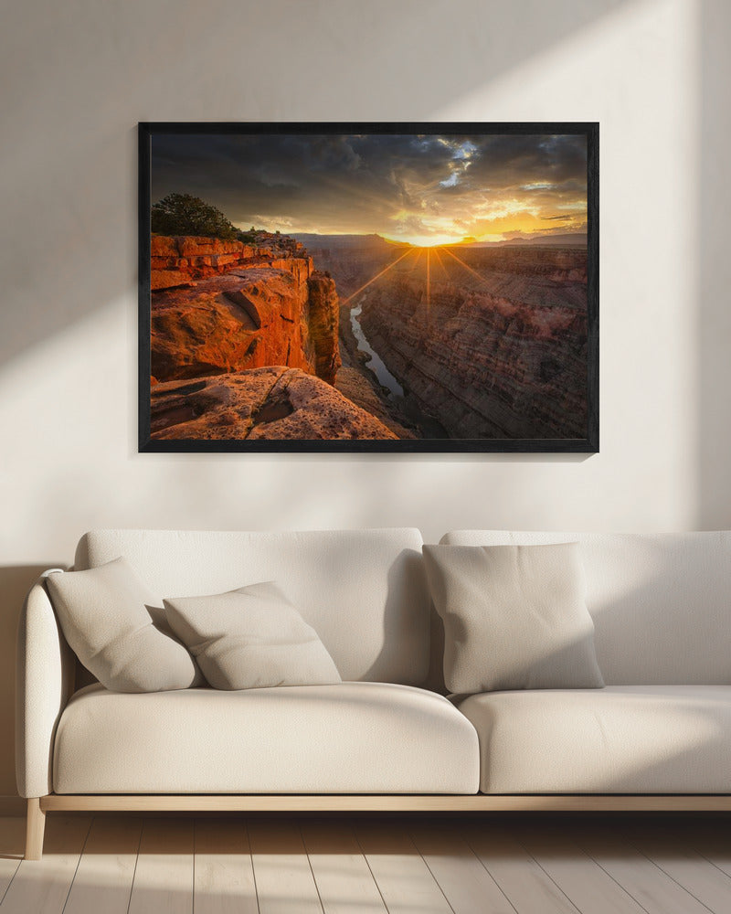 Sonnenaufgang über dem Grand Canyon | Leinwand