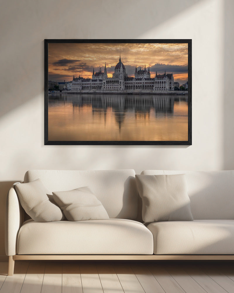 Sonnenaufgang in Budapest | Leinwand