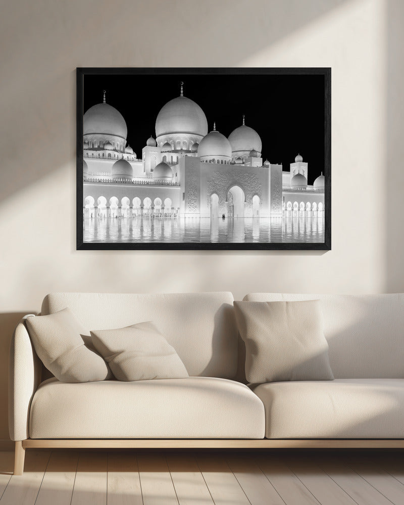 Licht der Großen Moschee von Abu Dhabi | Leinwand