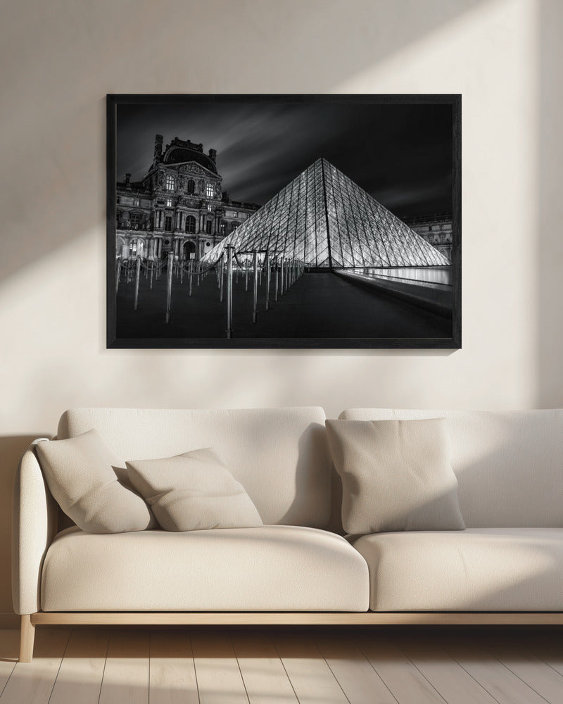 Louvre bei Nacht | Leinwand