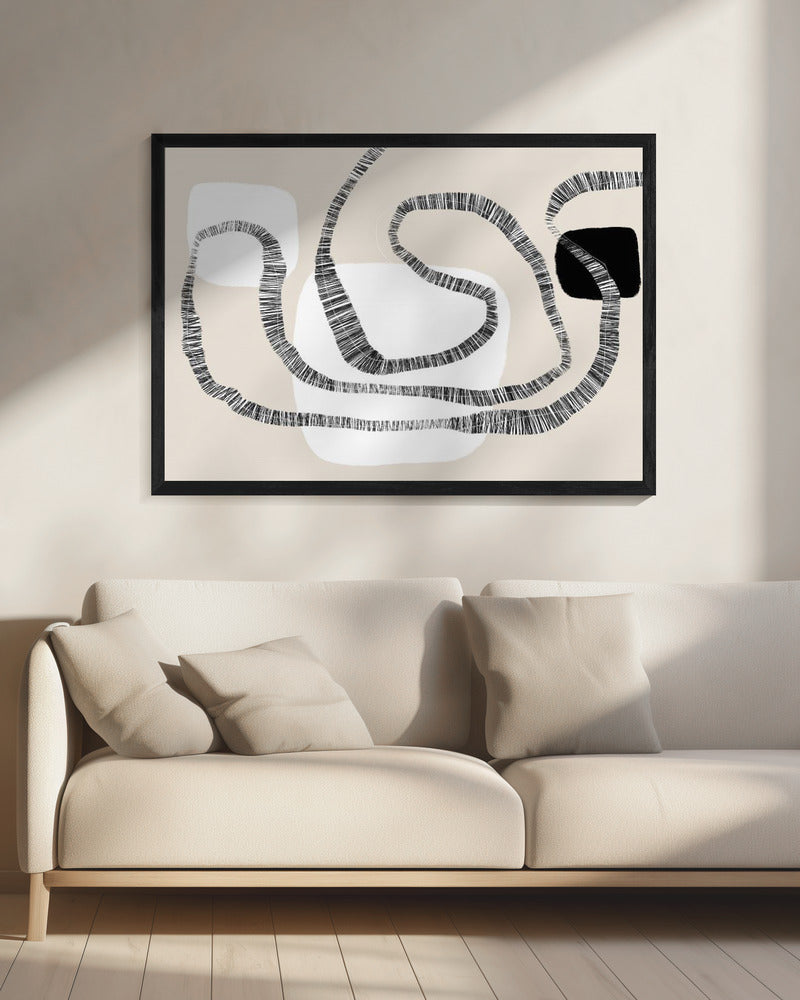 Kräftige Linien und geometrische Formen | Leinwand