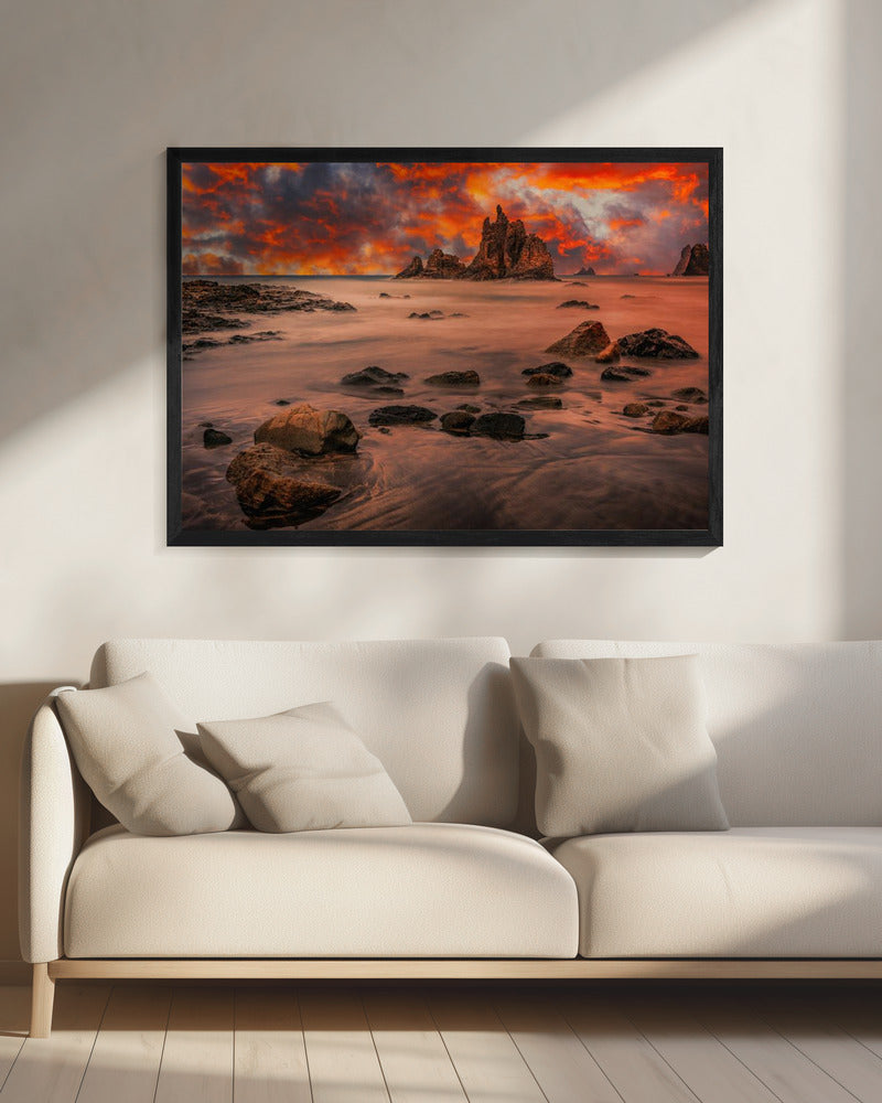 Kanarischer Sonnenuntergang | Leinwand