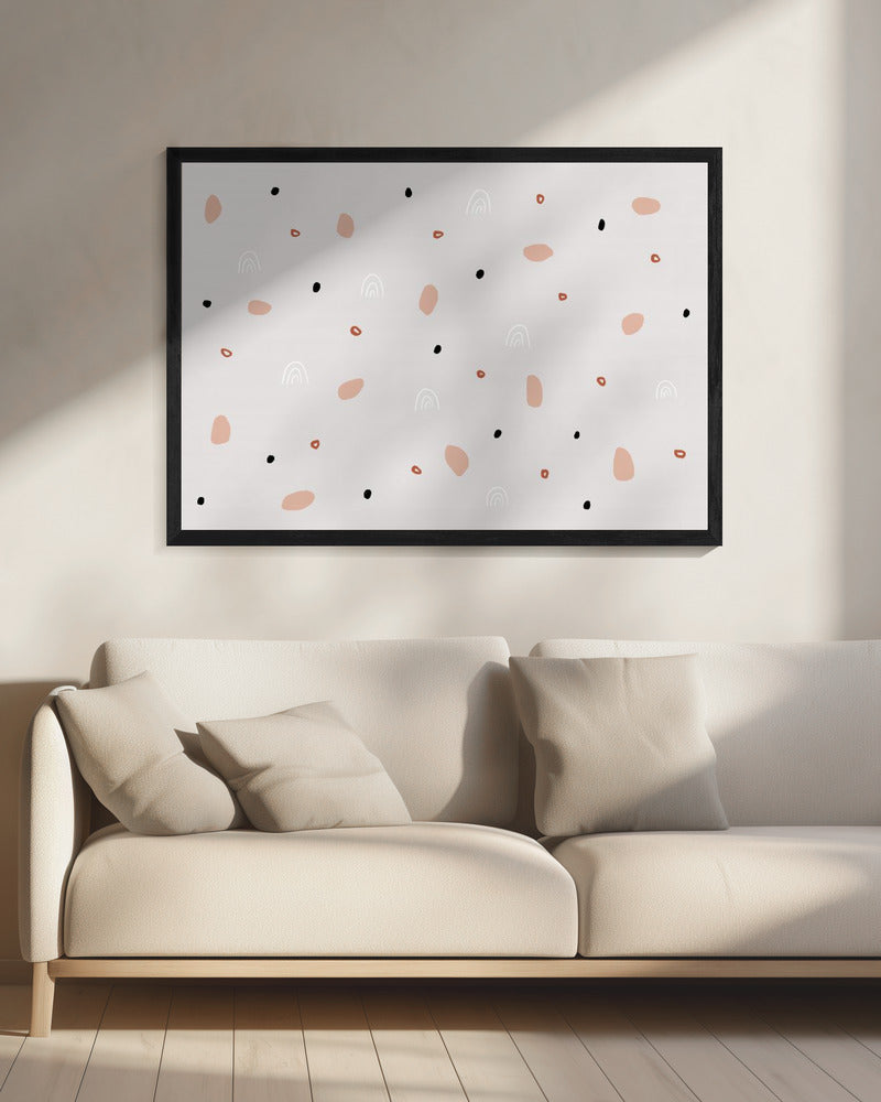 Scattered Organic Shapes | Canvas