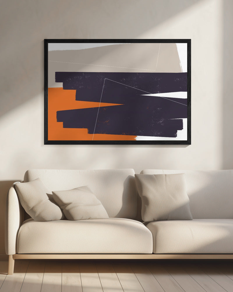 Geometrische Schichten | Leinwand