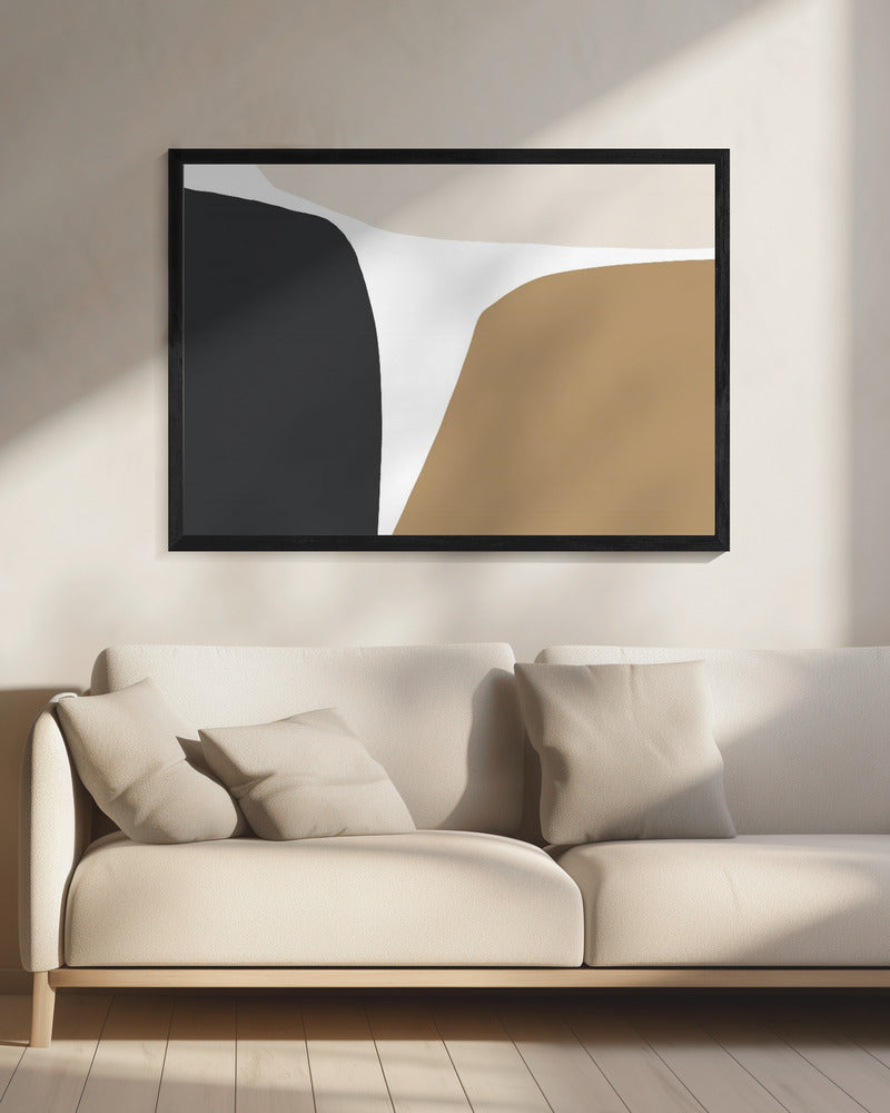 Geometrische Formen in neutralen Tönen | Leinwand