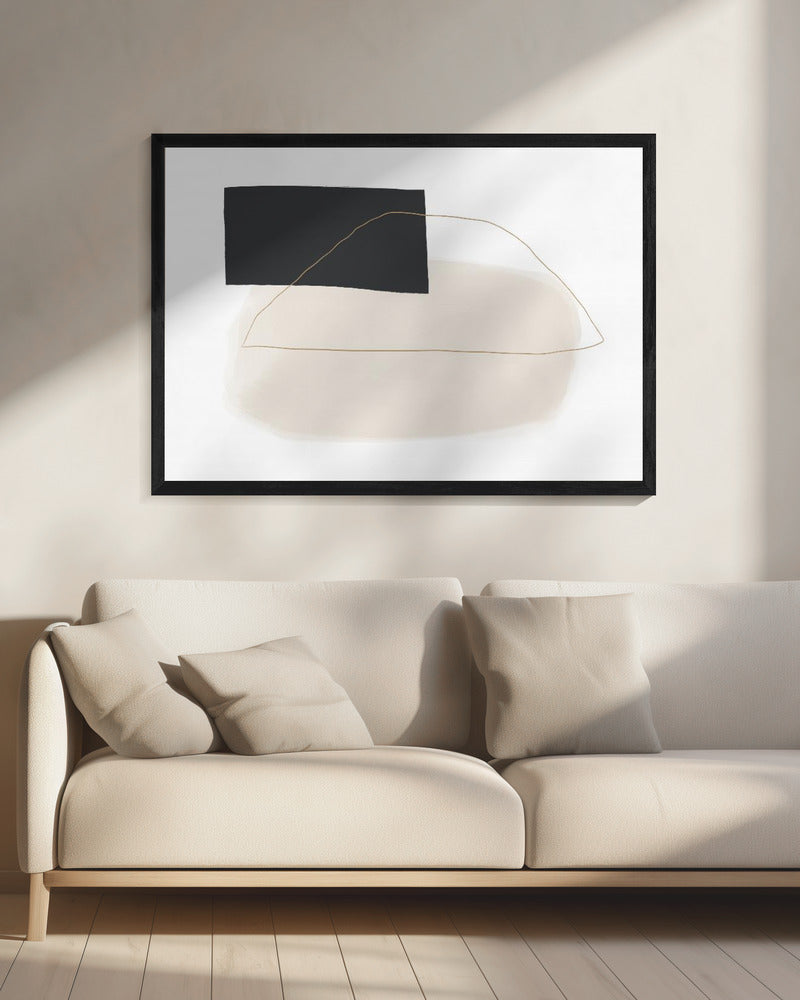 Geometrische Formen und gedämpfte Töne | Leinwand