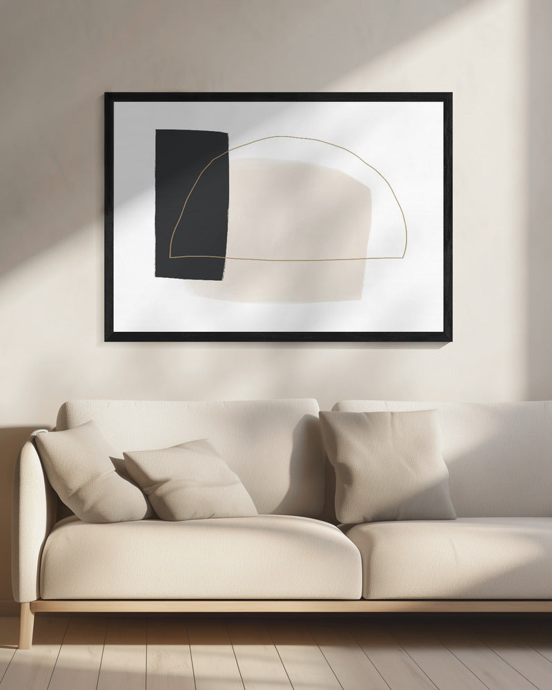 Geschwungene Schlichtheit | Leinwand