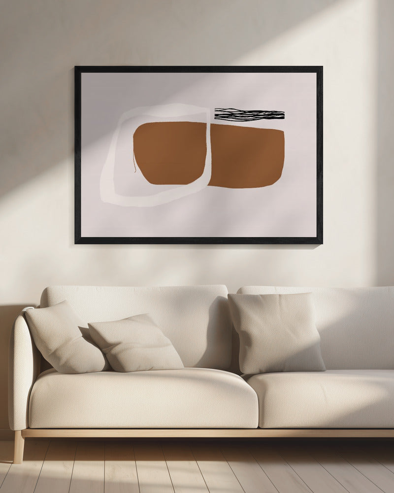 Erdiger Minimalismus | Leinwand