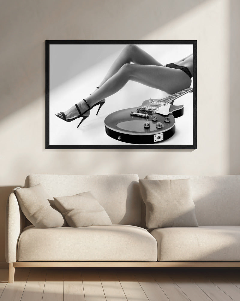 Langbeinige Les Paul | Leinwand