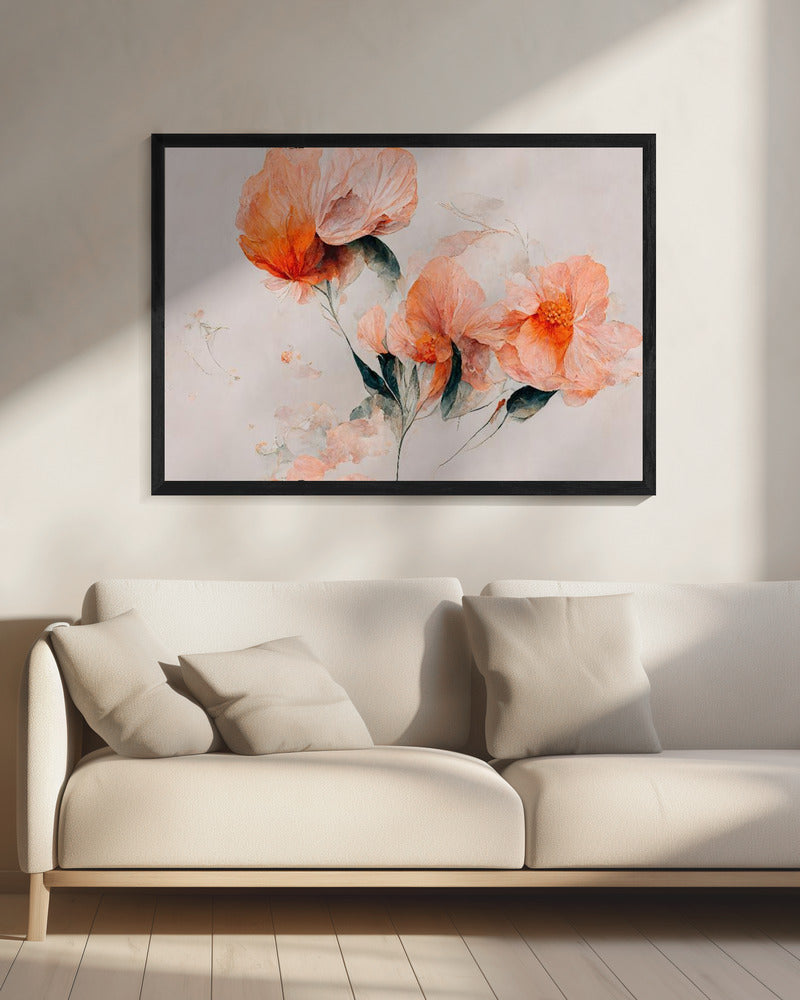 Zarte Blumenträume | Leinwand