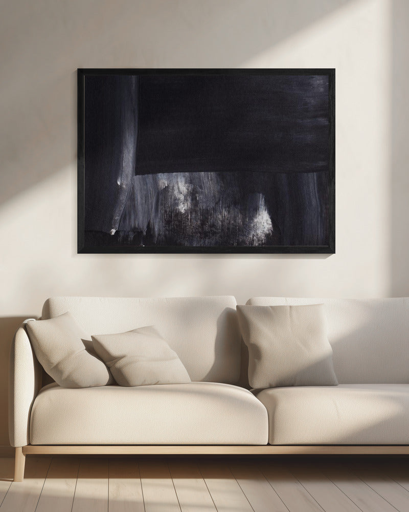 Monochrome Tones With Sweeping Brushstrokes | Canvas