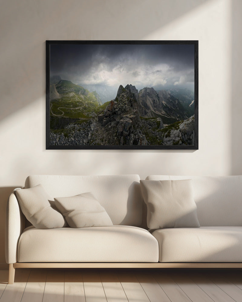 Bizarres Bergpanorama | Leinwand