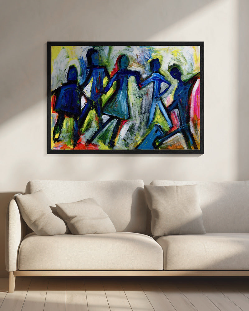 Fröhliche Menschen | Leinwand