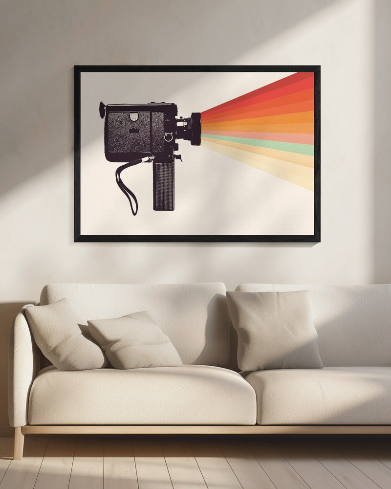 Movie Camera Rainbow | Canvas