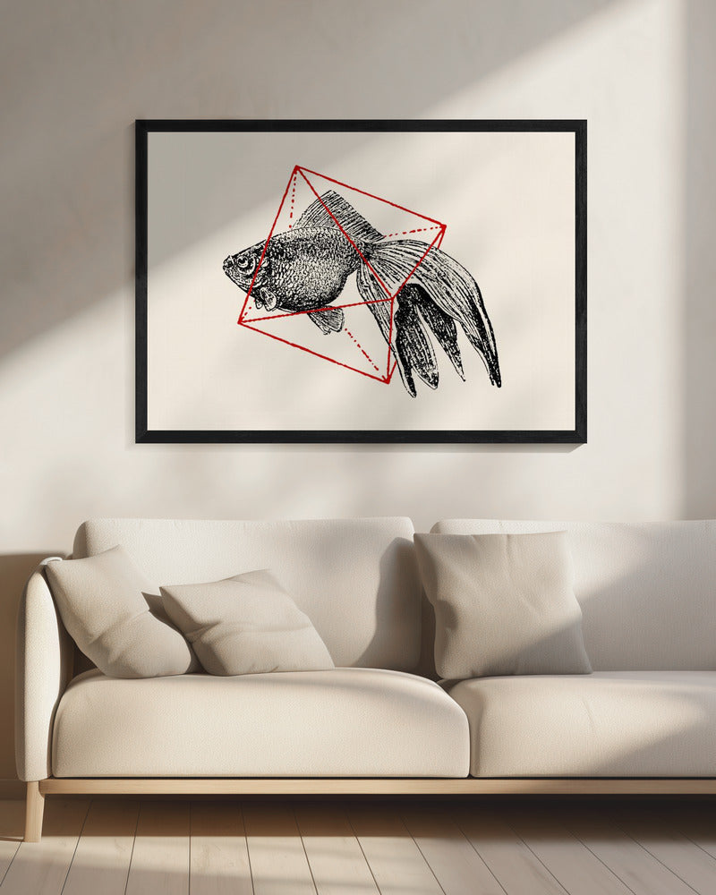 Fisch in Geometrie Nr. 3 | Leinwand