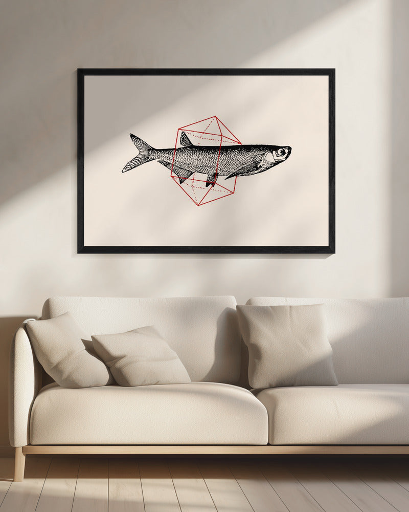 Fisch in Geometrie Nr. 2 | Leinwand