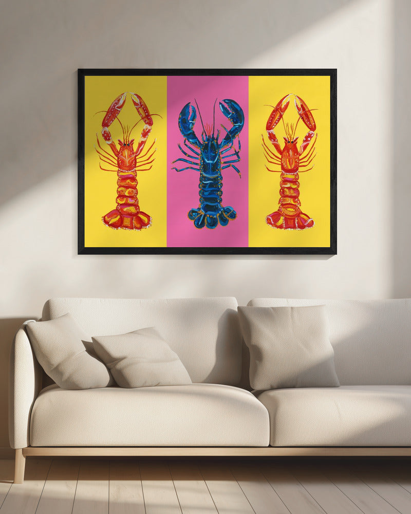 Hummer-Langustinen Pop Art 2 | Leinwand
