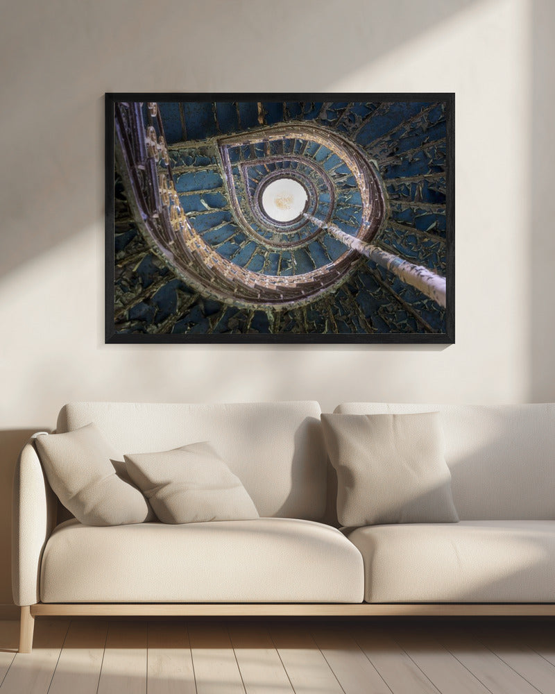 Blaue Treppe | Leinwand
