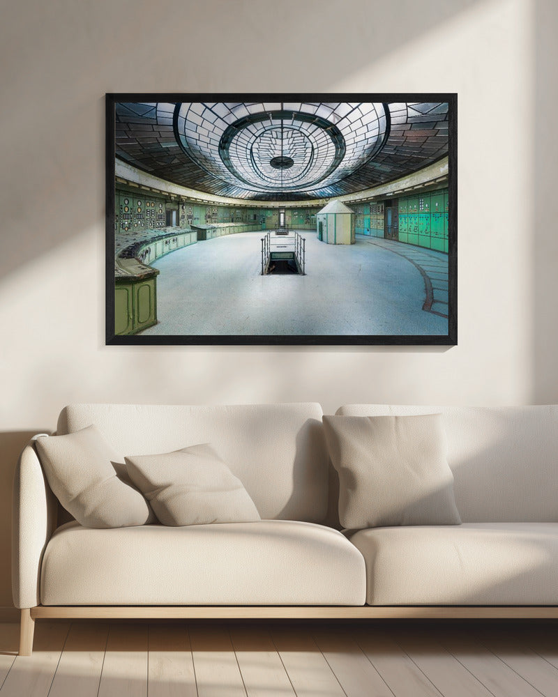 Verlassener Art-Deco-Kontrollraum | Leinwand