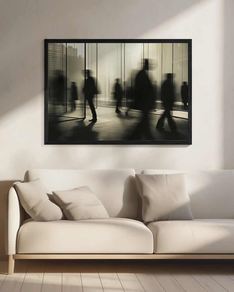 Geisterhafter Stadtbummel | Leinwand