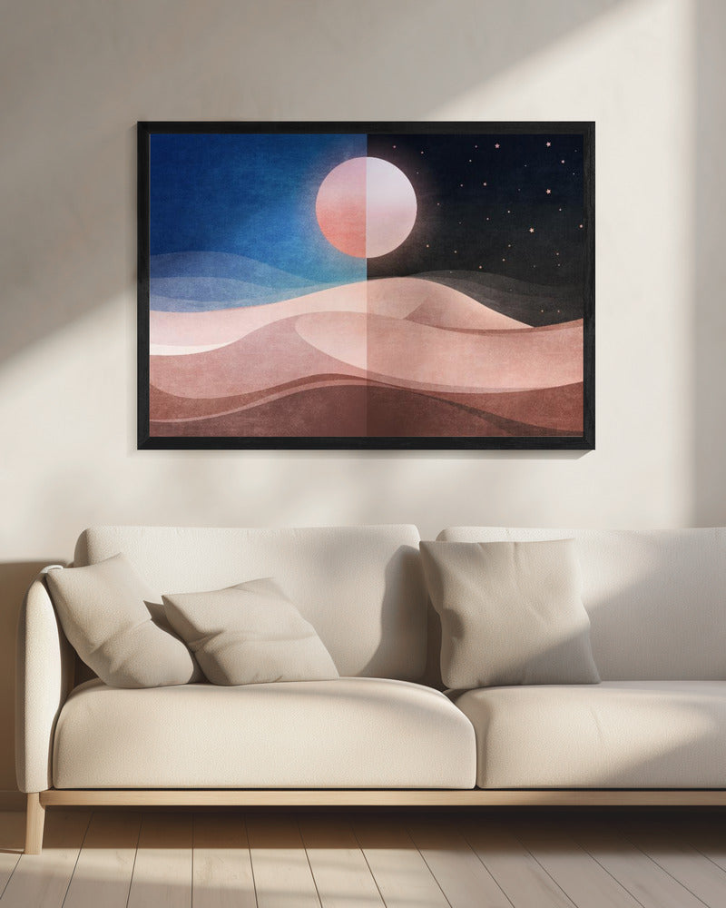Dualität der Dünen | Leinwand