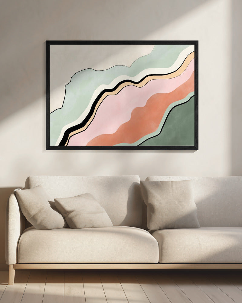 Fließende Horizonte | Leinwand