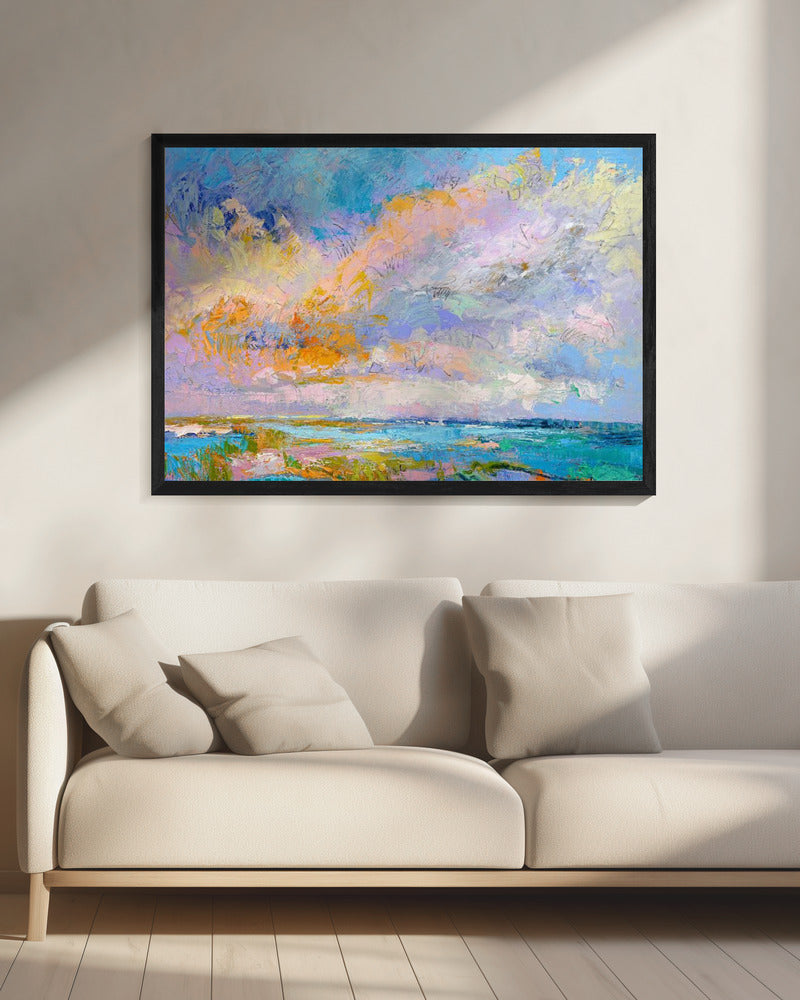 Bunte Landschaft | Leinwand