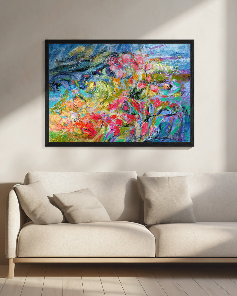 Expressionistisches farbenfrohes Abstraktes | Leinwand