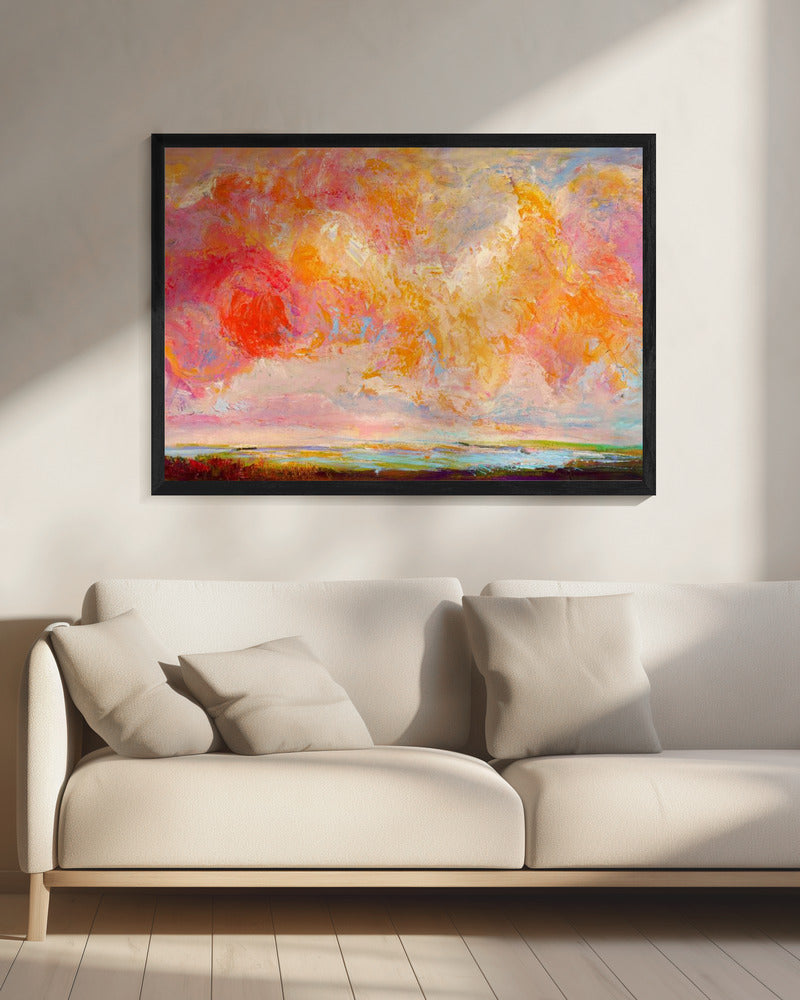 Feurige Himmelslandschaft | Leinwand