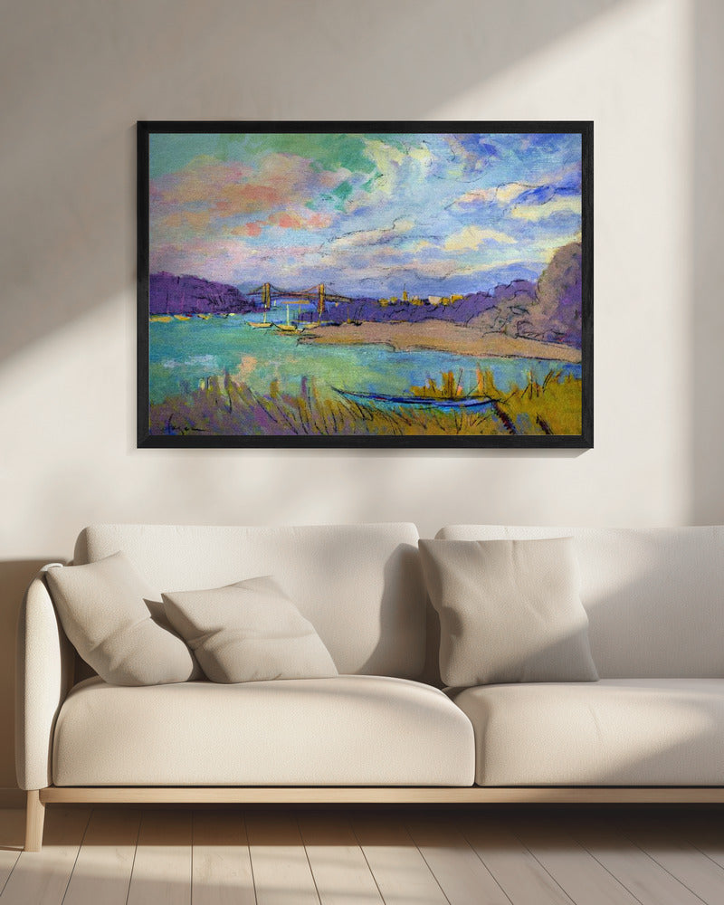 Ruhiger Flusshimmel | Leinwand