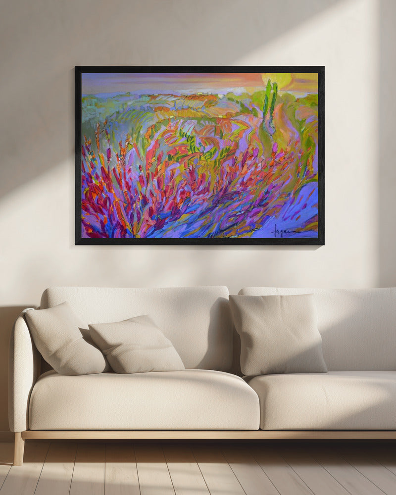 Lebendige Farben und zarte Blütenblätter | Leinwand