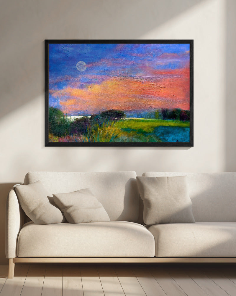 Mondbeschienener Horizont | Leinwand