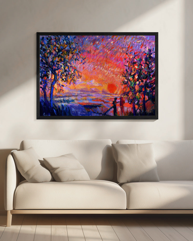 Lebendiges Abendlicht | Leinwand