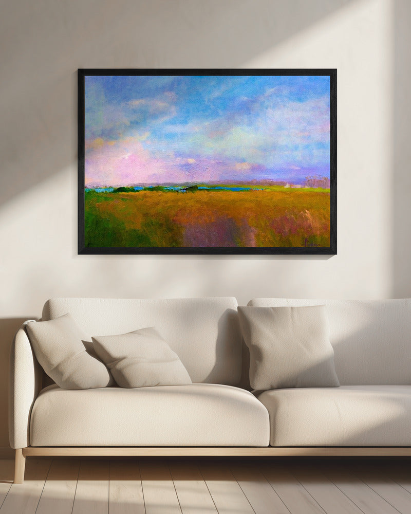 Amber Skyline | Leinwand