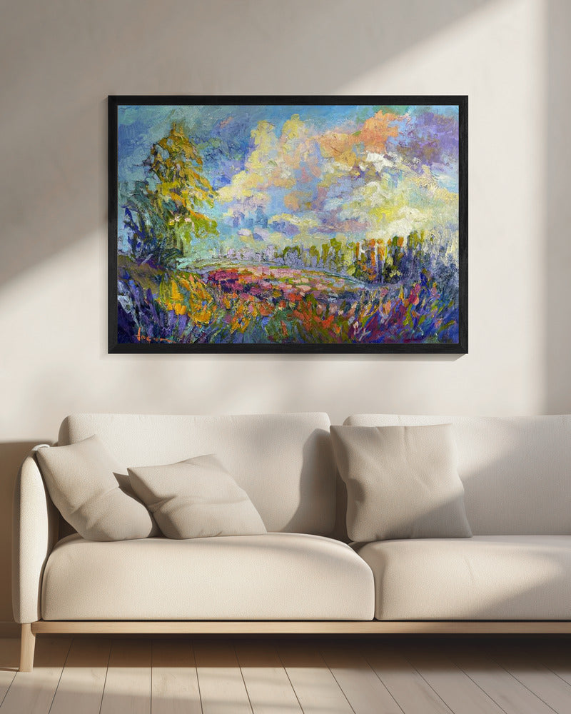 Leuchtende Landschaft | Leinwand