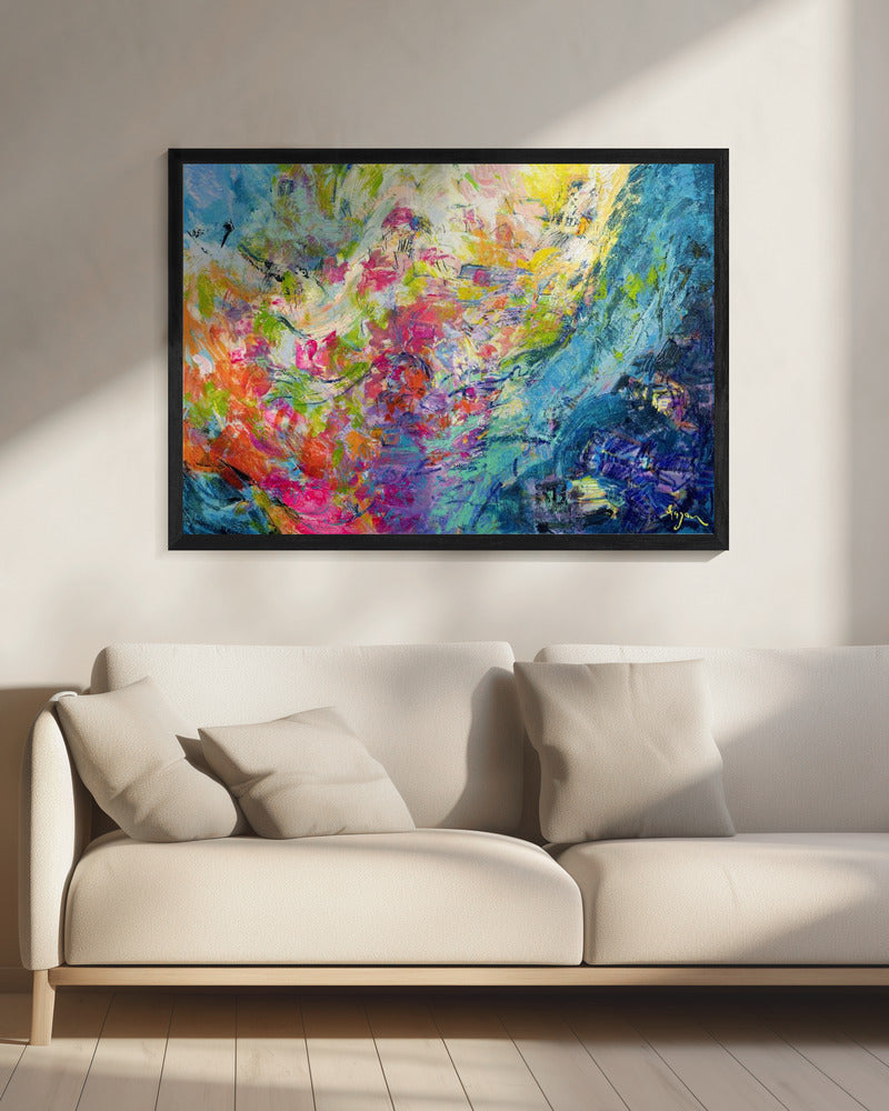 Lebendige Farben und zarte Blütenblätter | Leinwand