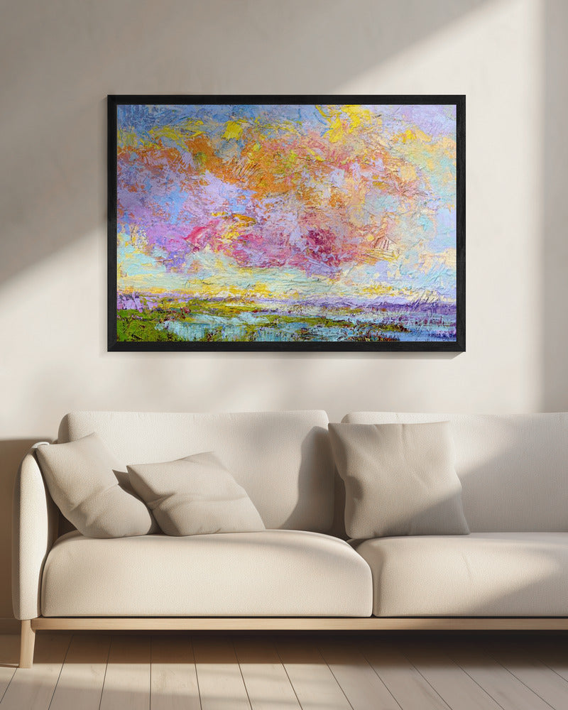 Abstrakter bunter Himmel | Leinwand