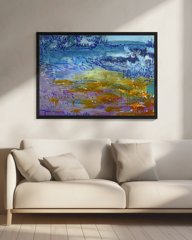 Expressionistisches farbenfrohes Abstraktes | Leinwand