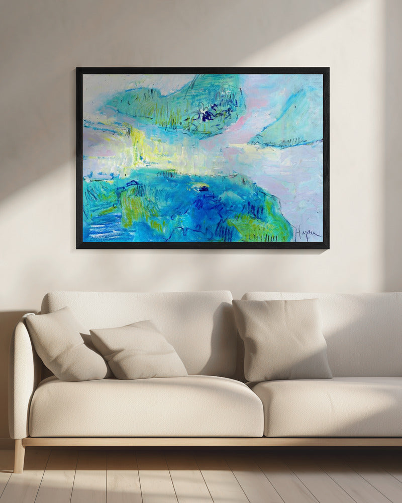 Azurblaue Gelassenheit | Leinwand