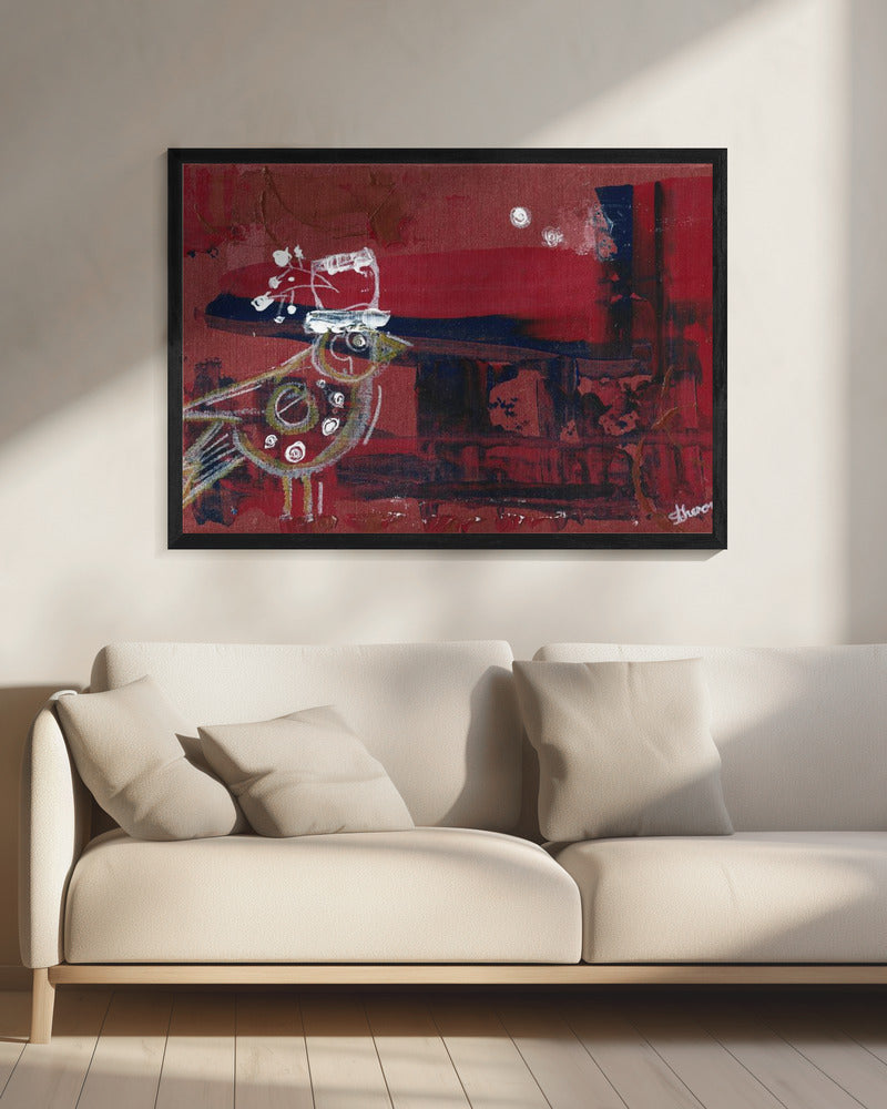 Solovogel auf der Suche | Leinwand