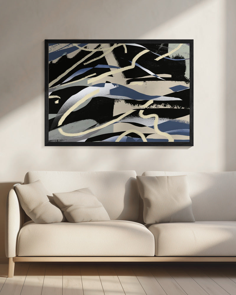 Abstrakte Bergkette | Leinwand