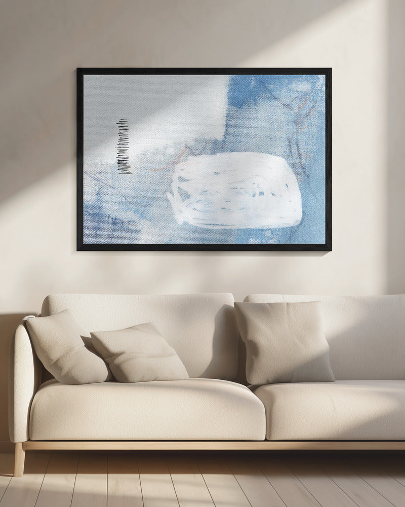 Flüstern in Blau | Leinwand